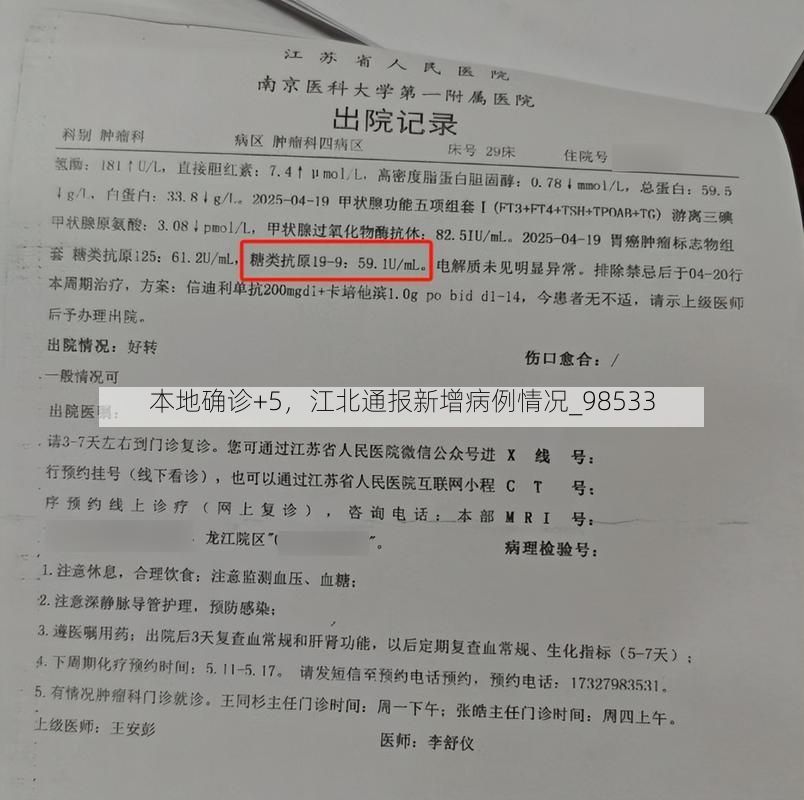 本地确诊+5，江北通报新增病例情况_98533