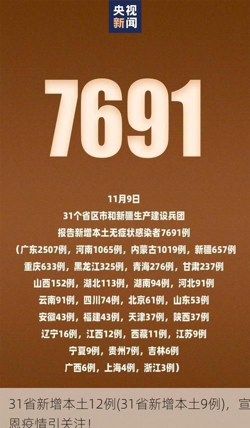 31省新增本土12例(31省新增本土9例),宣恩疫情引关注!