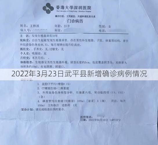 2022年3月23日武平县新增确诊病例情况