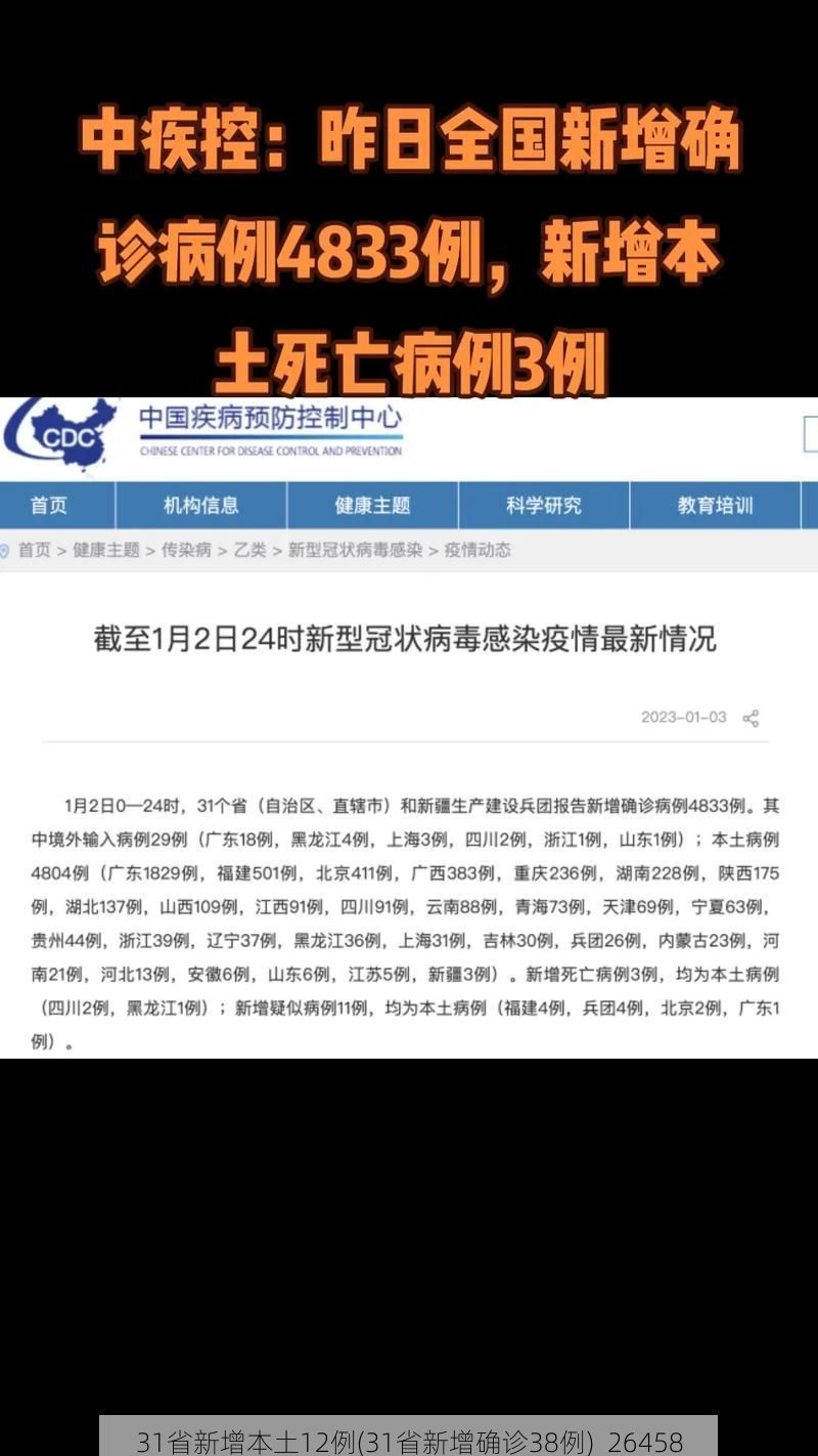 31省新增本土12例(31省新增确诊38例)_26458