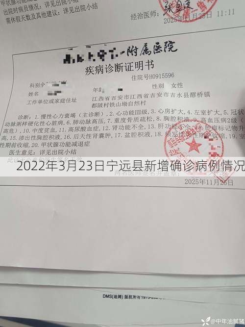 2022年3月23日宁远县新增确诊病例情况