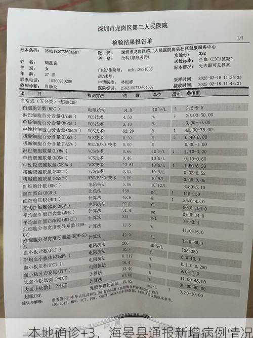 本地确诊+3,海晏县通报新增病例情况