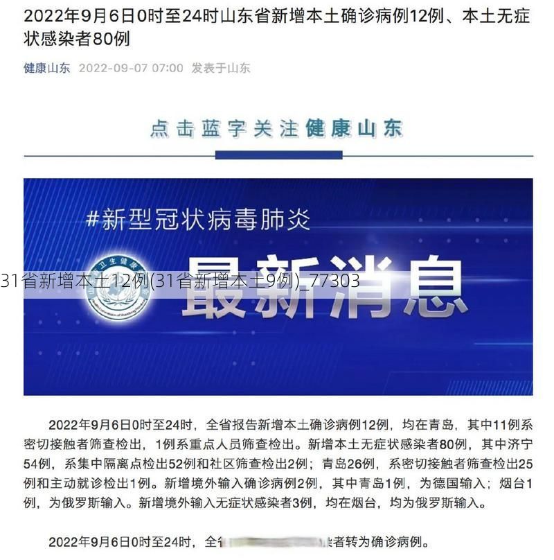 31省新增本土12例(31省新增本土9例)_77303