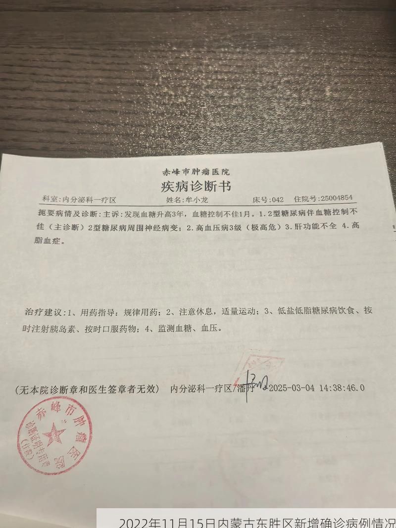 2022年11月15日内蒙古东胜区新增确诊病例情况