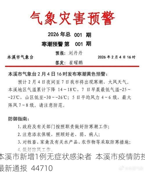 本溪市新增1例无症状感染者 本溪市疫情防控最新通报_44710