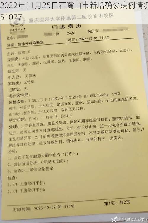 2022年11月25日石嘴山市新增确诊病例情况_51077