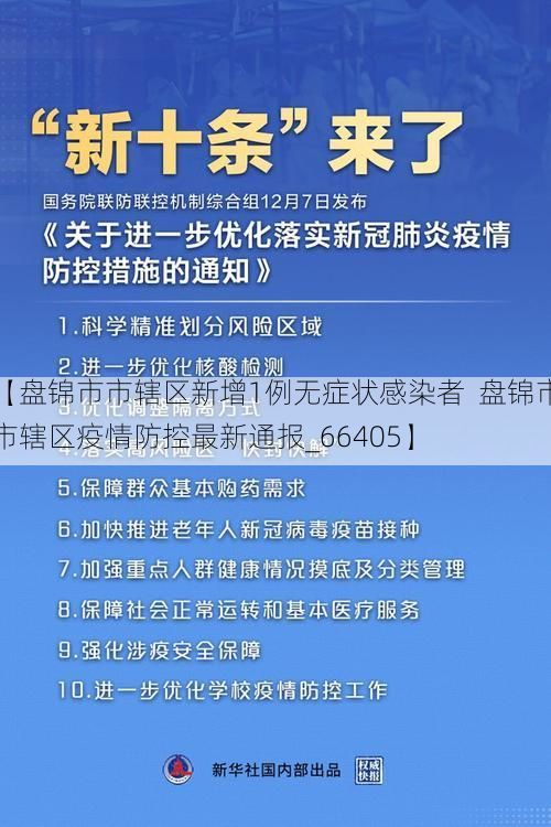 【盘锦市市辖区新增1例无症状感染者  盘锦市市辖区疫情防控最新通报_66405】