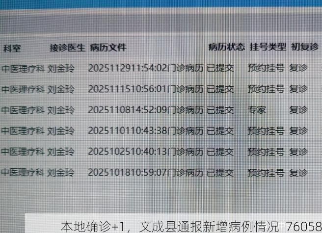 本地确诊+1，文成县通报新增病例情况_76058