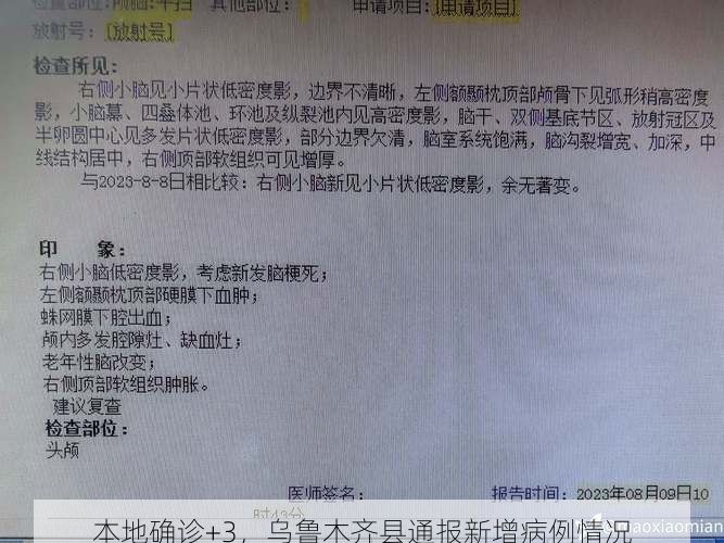 本地确诊+3，乌鲁木齐县通报新增病例情况